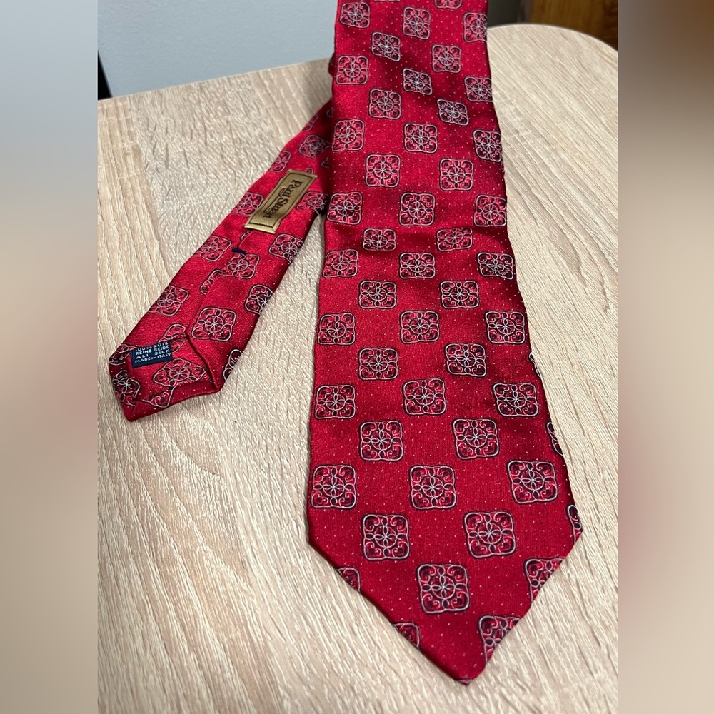 Paul Stuart Red Silk Tie